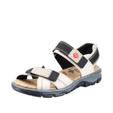 Rieker Women’s 68851 Closed Toe Sandals, Beige Crema Champignon 60, 8 UK